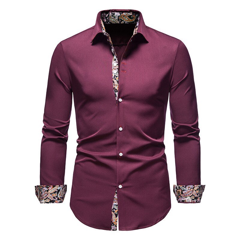 Lässiges Langarmhemd für Herren | Tailored Fit