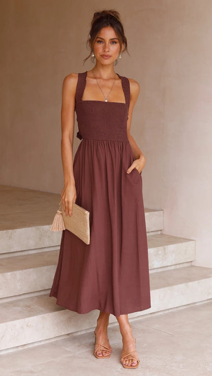 Leda | Elegantes Maxikleid für stilvolle Sommerabende 2