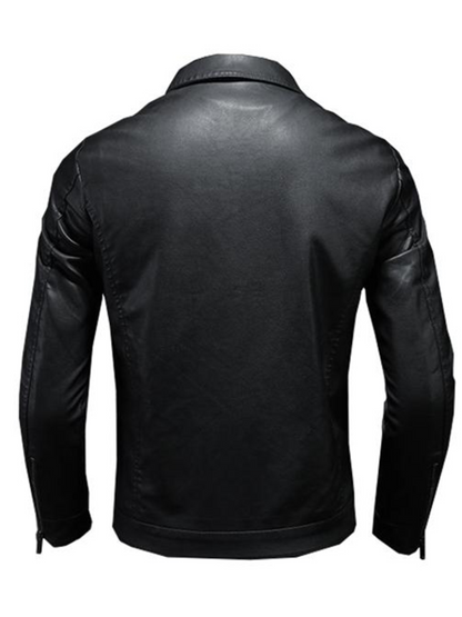 Leder-Bikerjacke für Herren | Bequeme Passform