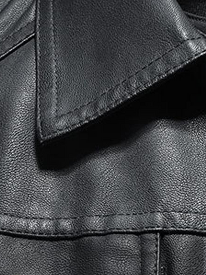 Leder-Bikerjacke für Herren | Bequeme Passform