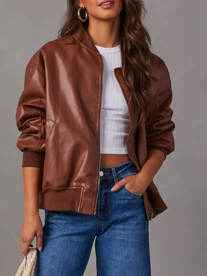 Lederjacke Damen | Hüftlang