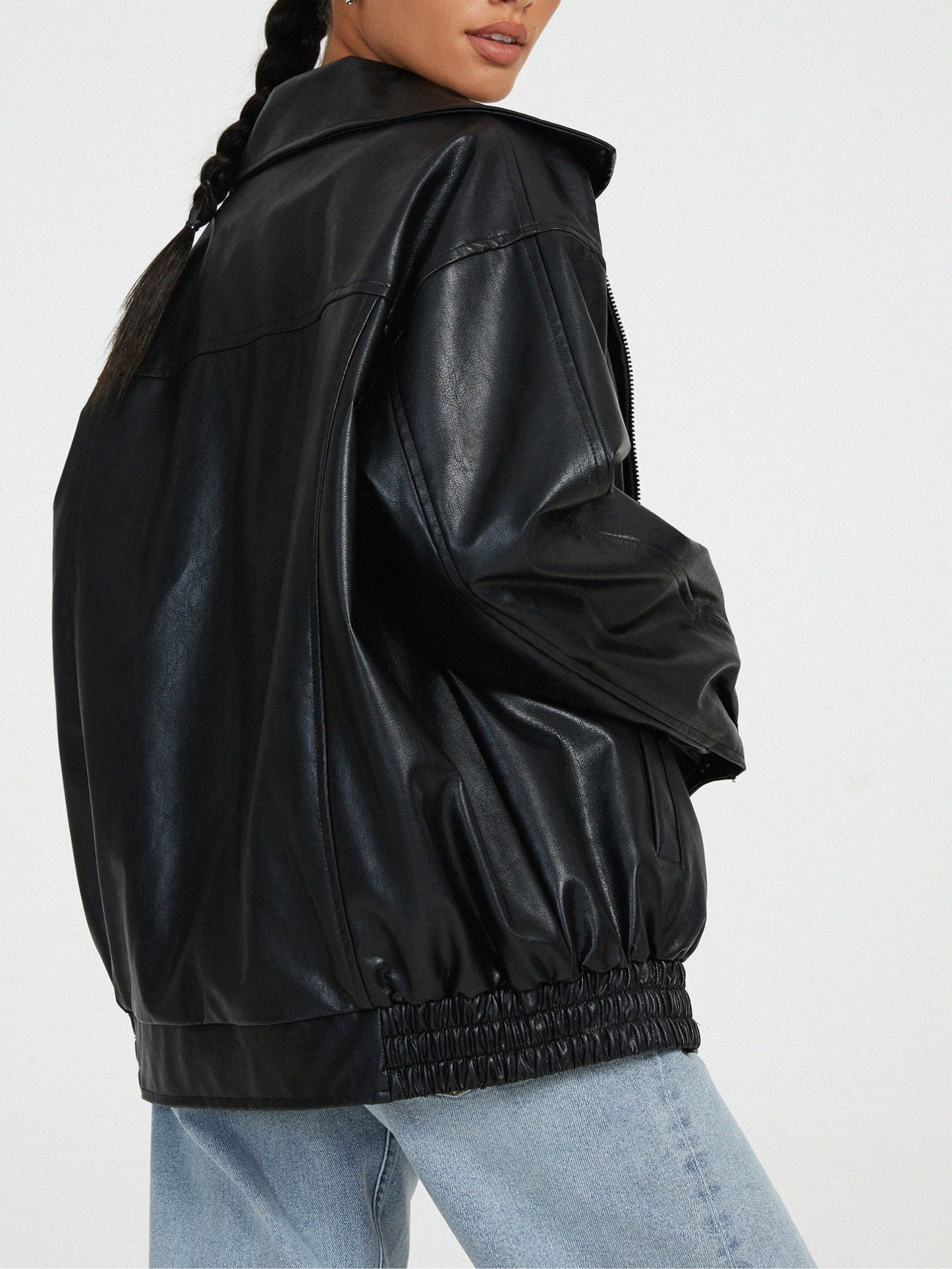 Lederjacke Damen | Oversized Passform | Winter