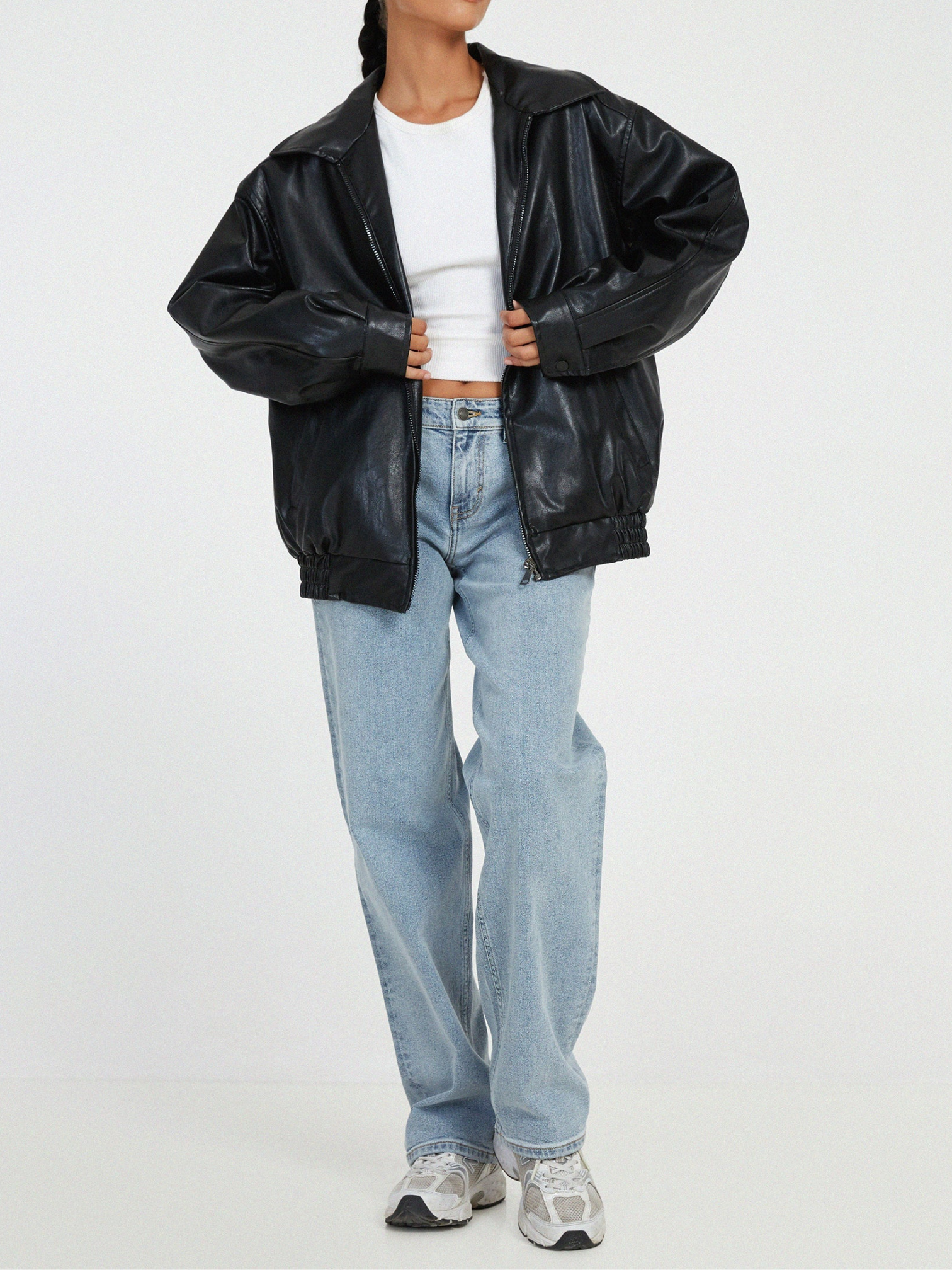Lederjacke Damen | Oversized Passform | Winter