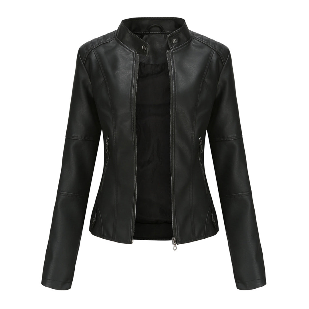 Lederjacke Damen | Tailliert, Strukturiert | Winter