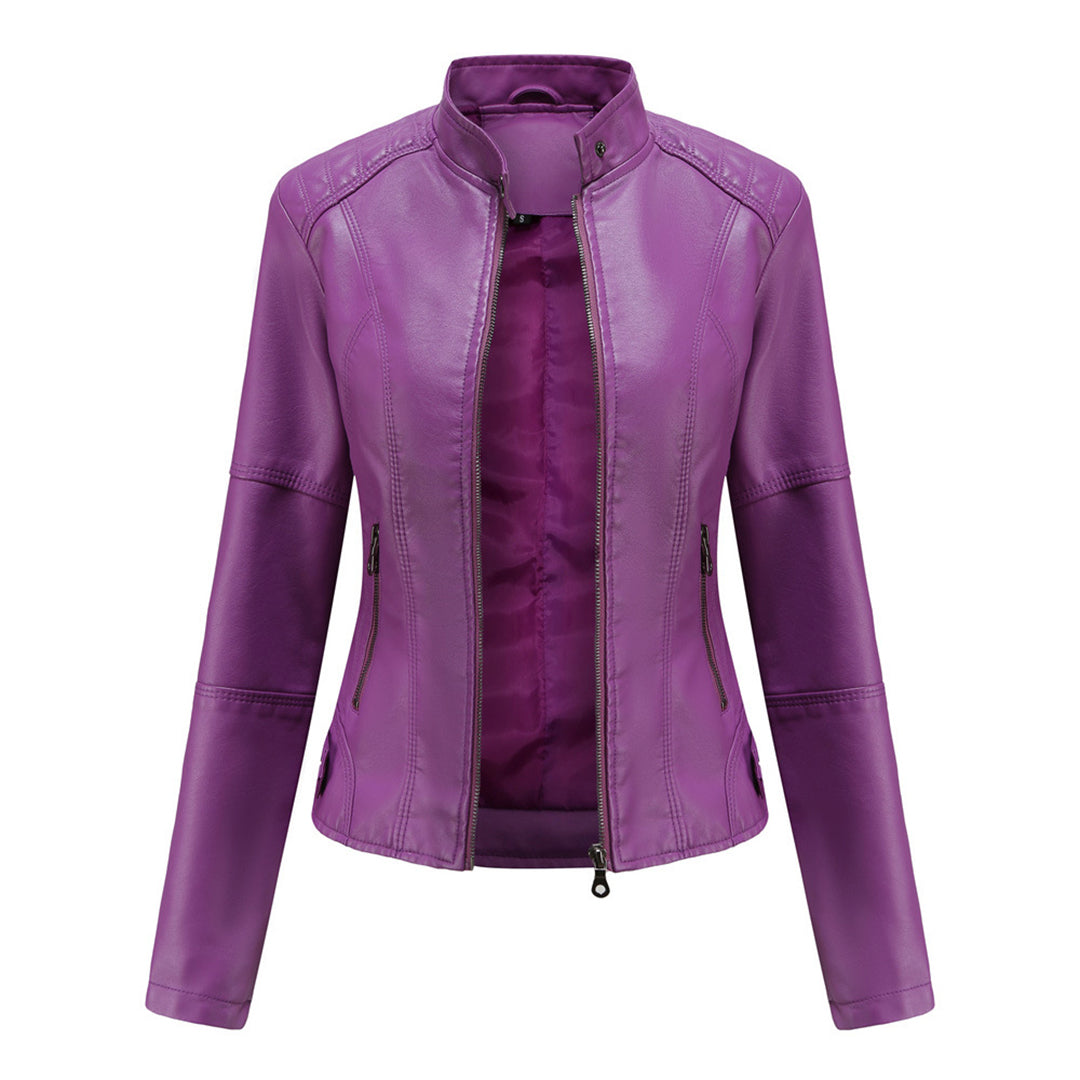 Lederjacke Damen | Tailliert, Strukturiert | Winter