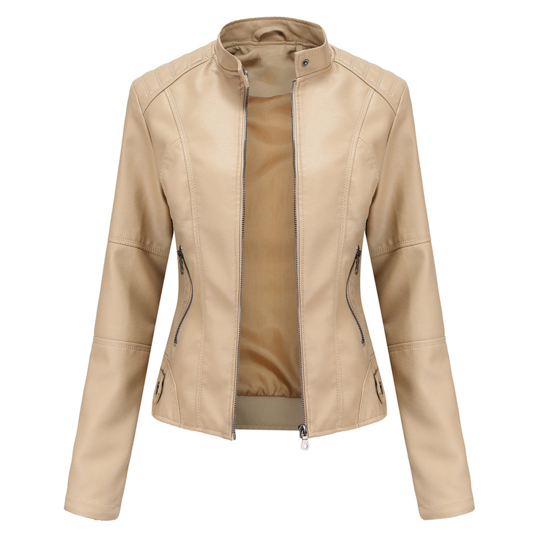 Lederjacke Damen | Tailliert, Strukturiert | Winter