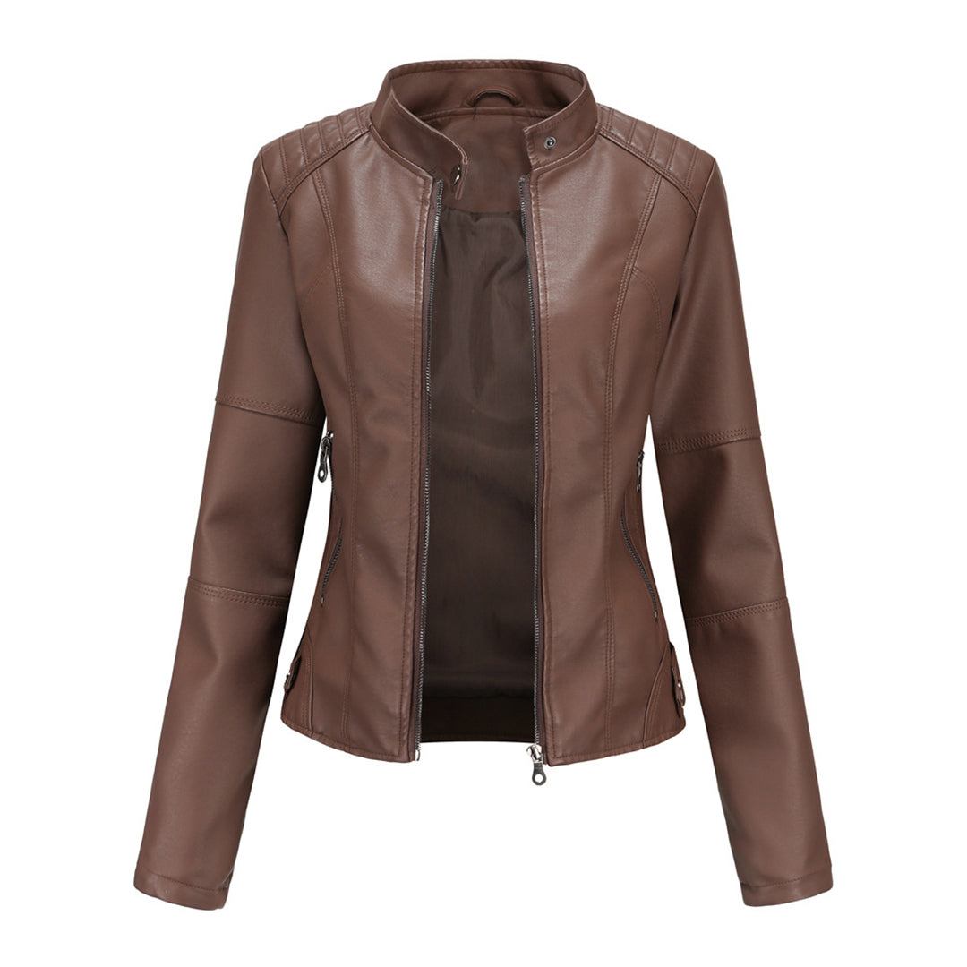 Lederjacke Damen | Tailliert, Strukturiert | Winter