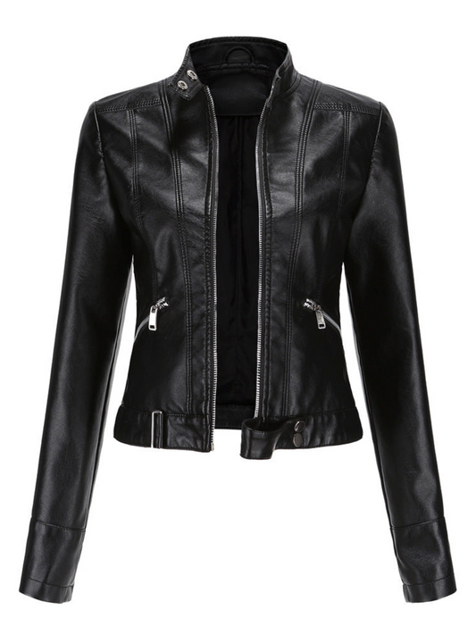 Lederjacke für Damen | Taillierte Passform | Winter