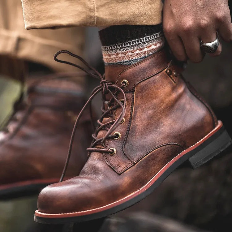 Lederstiefel für Herren | Rutschfest