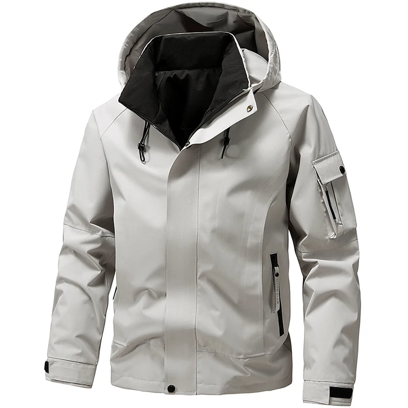 Softshelljacke für Herren | Verstellbare Kapuze, Windabweisend