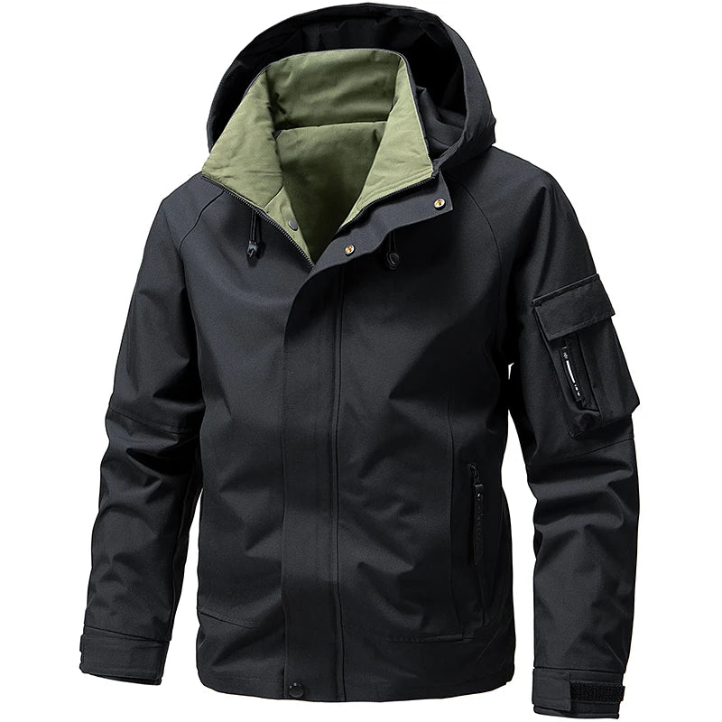 Softshelljacke für Herren | Verstellbare Kapuze, Windabweisend