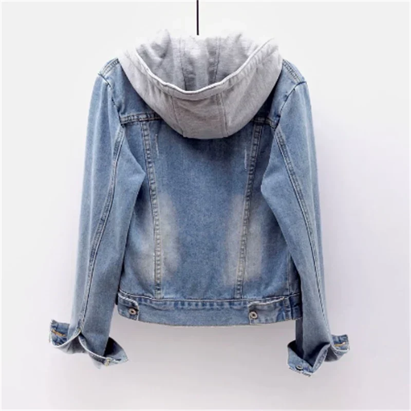 Lena – Kurz geschnittene Jeansjacke mit Kapuze 5
