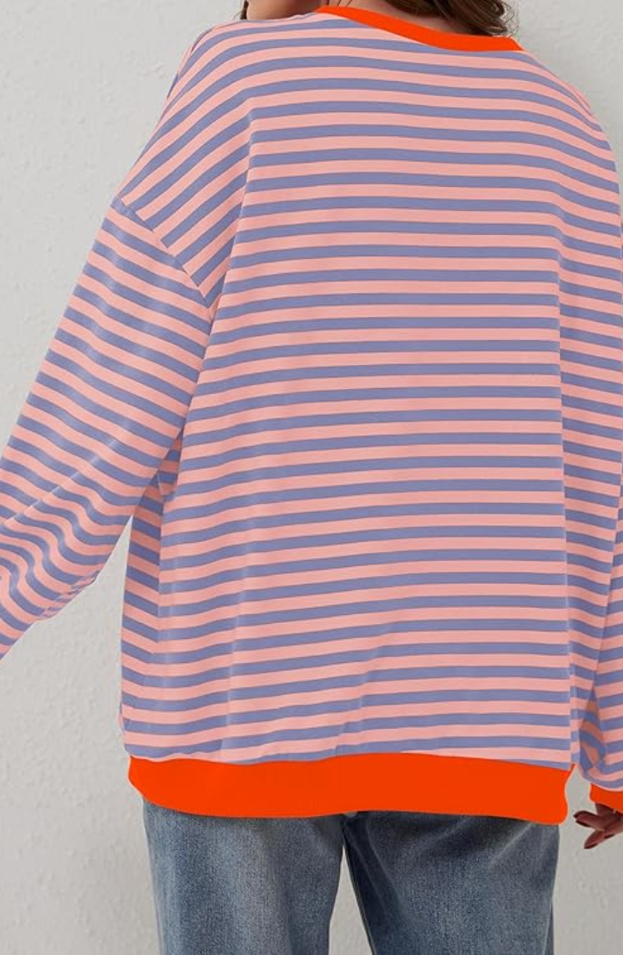 Lina – Gestreiftes Oversize Sweatshirt Damen 7