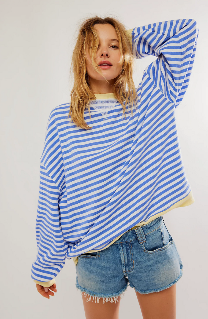 Lina – Gestreiftes Oversize Sweatshirt Damen 8