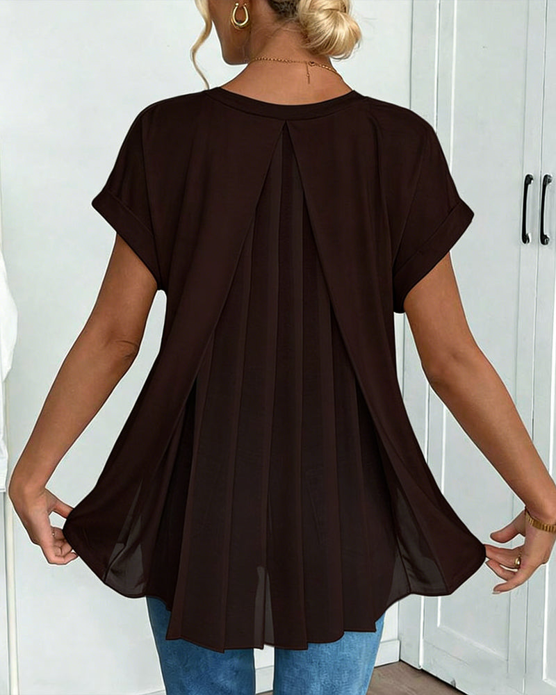 Top Damen | Elegant & Einzigartig mit Plissee-Rücken