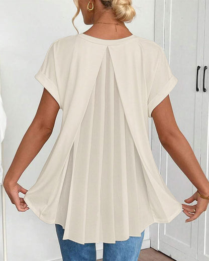 Top Damen | Elegant & Einzigartig mit Plissee-Rücken