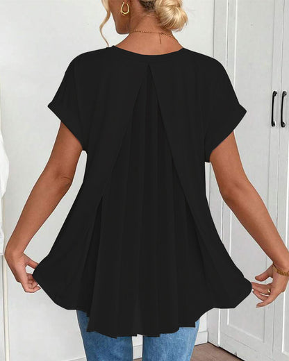 Top Damen | Elegant & Einzigartig mit Plissee-Rücken