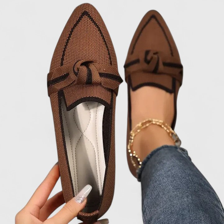 Loafer Damen | Spitze Form mit Knoten-Detail