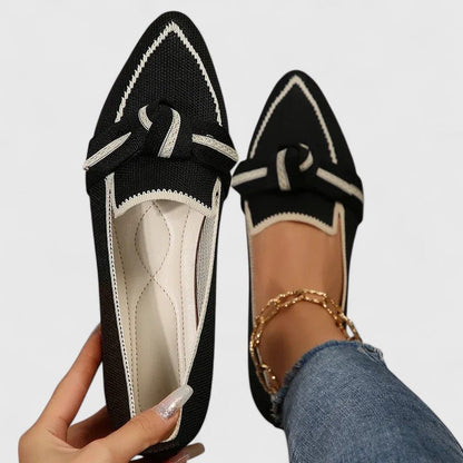 Loafer Damen | Spitze Form mit Knoten-Detail