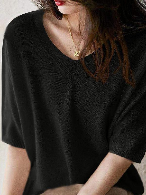 Luxuriöser, weicher Kaschmirpullover mit V-Ausschnitt für Damen 7