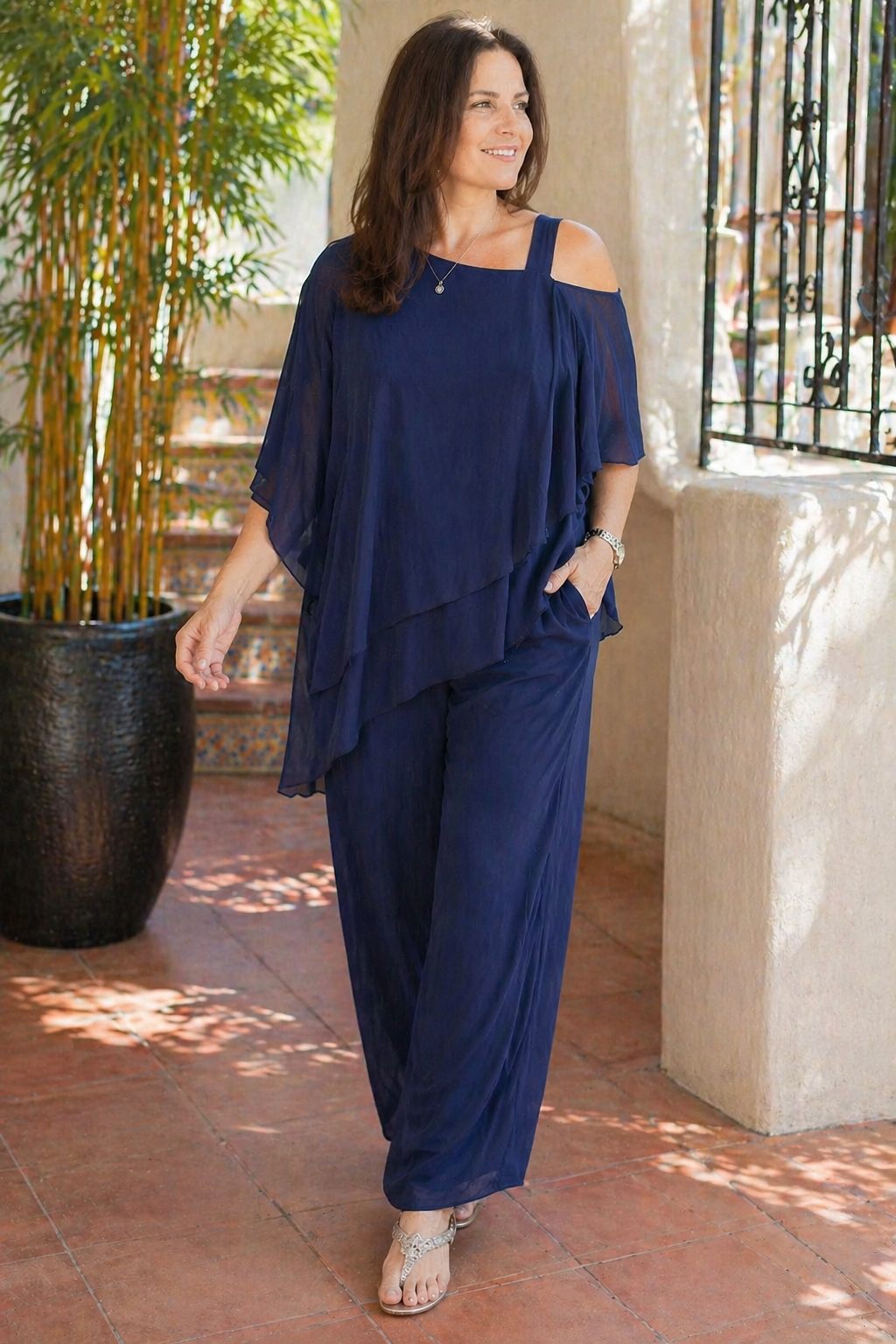 Zweiteiler Damen Sommer | Elegantes Chiffon-Design & Festlicher Look
