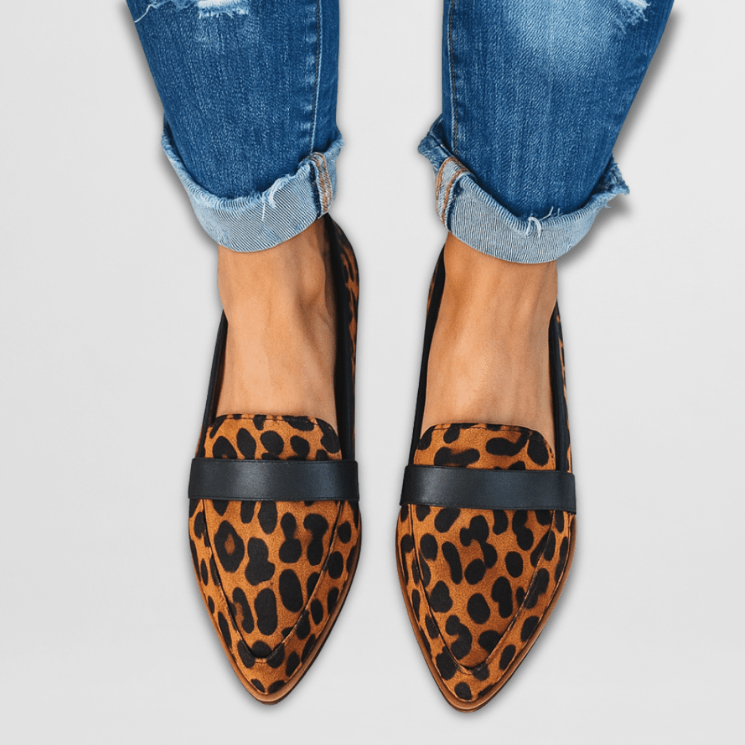 Magdalena | Damen Frühlings Spitz Zulaufende Wildleder Loafer 3