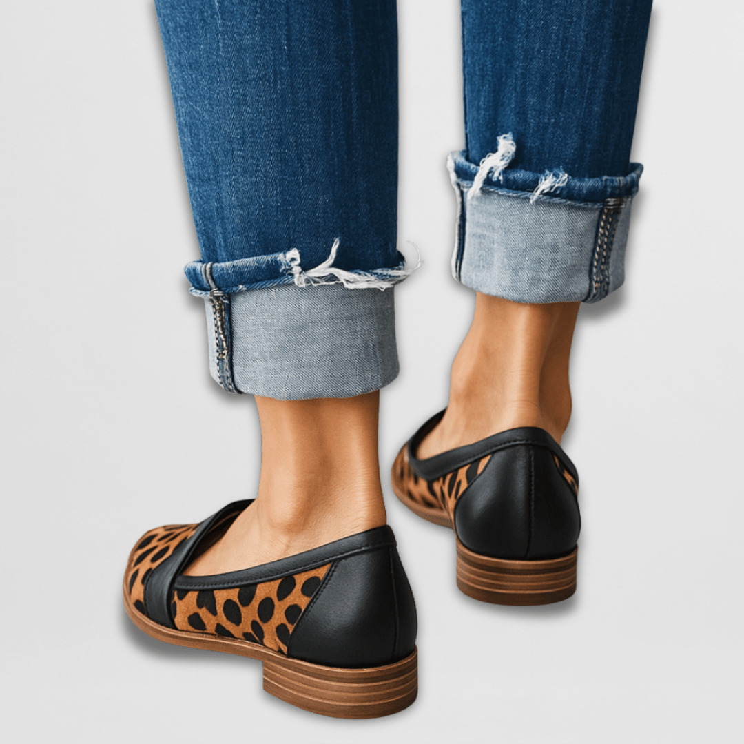 Magdalena | Damen Frühlings Spitz Zulaufende Wildleder Loafer 4