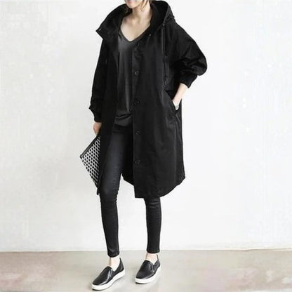 Mantel Damen Lang | Mit Knopfleiste 3