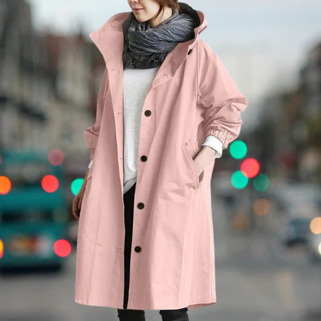 Mantel Damen Lang | Mit Knopfleiste 7