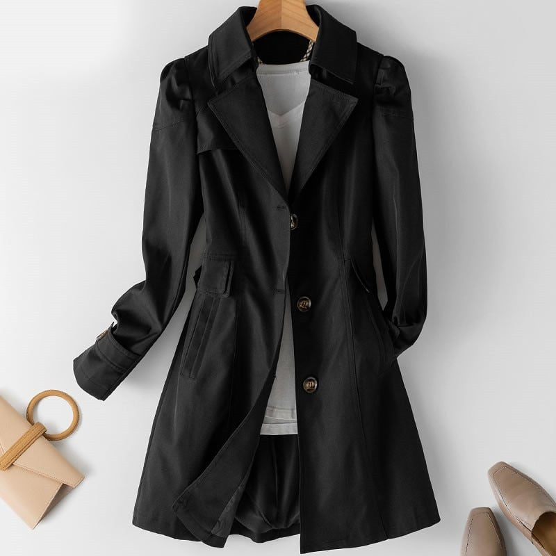 Mantel Damen | Reverskragen & Tailliert Elegant