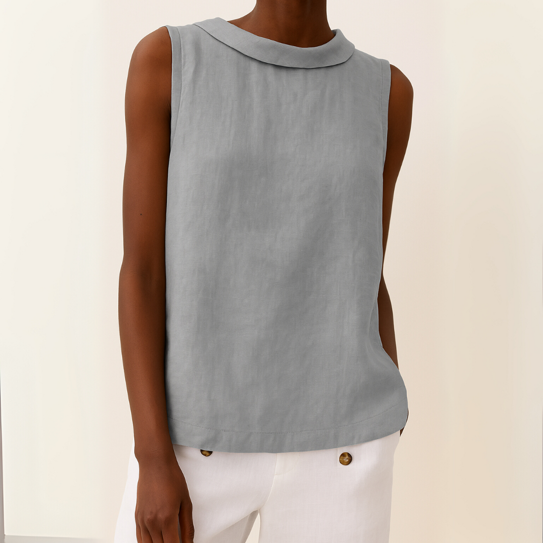 Ärmelloses Top Damen | Stehkragen & Eleganter Schnitt