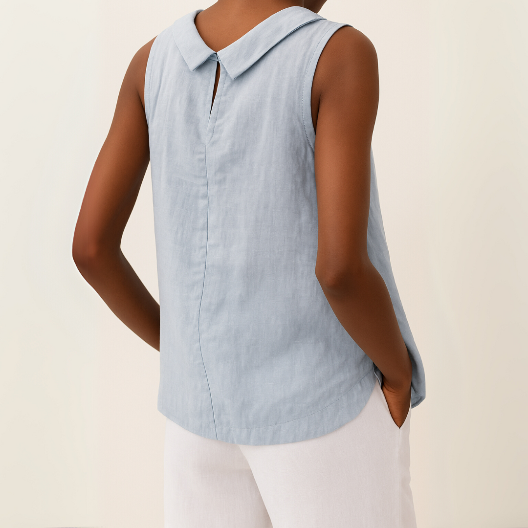 Ärmelloses Top Damen | Stehkragen & Eleganter Schnitt