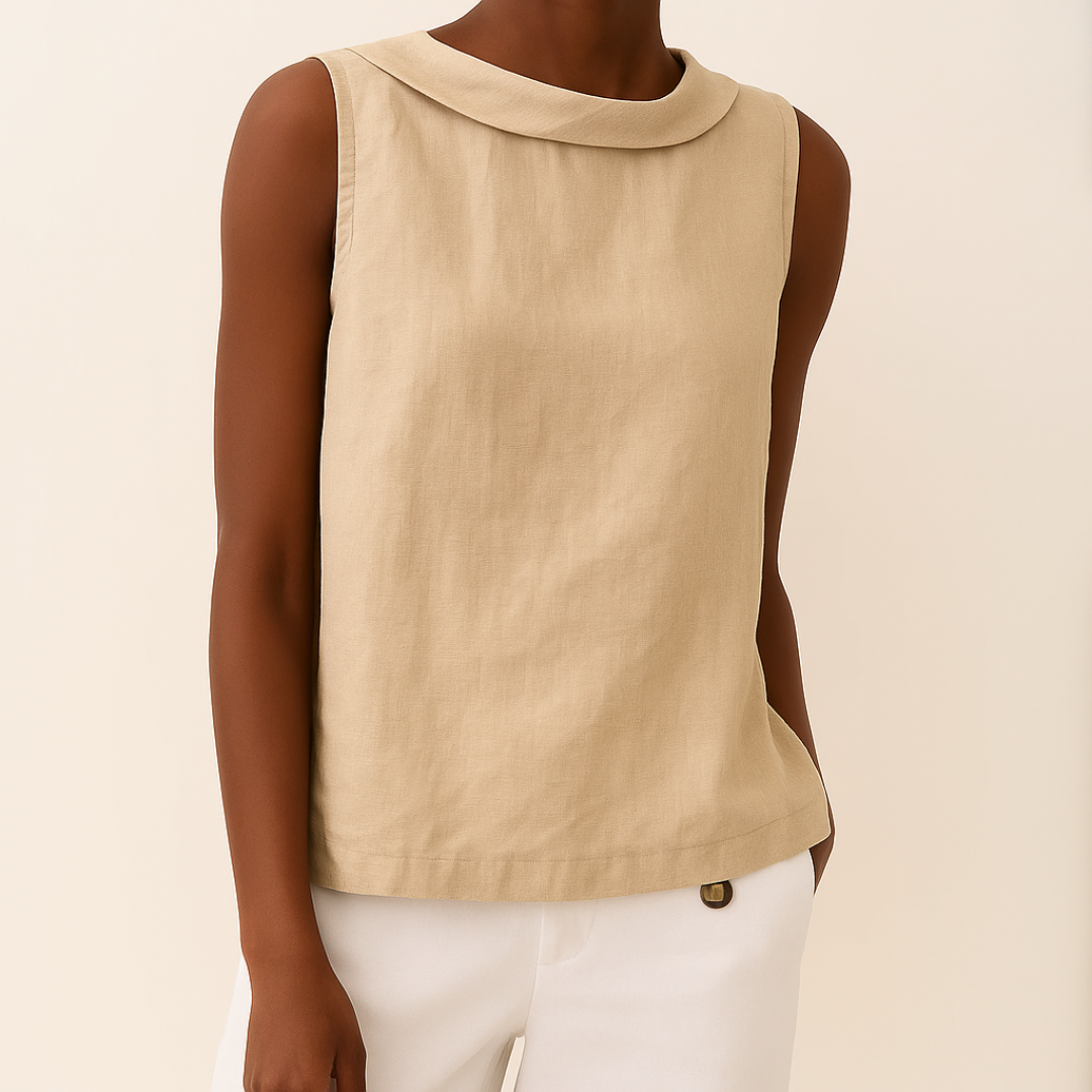 Ärmelloses Top Damen | Stehkragen & Eleganter Schnitt