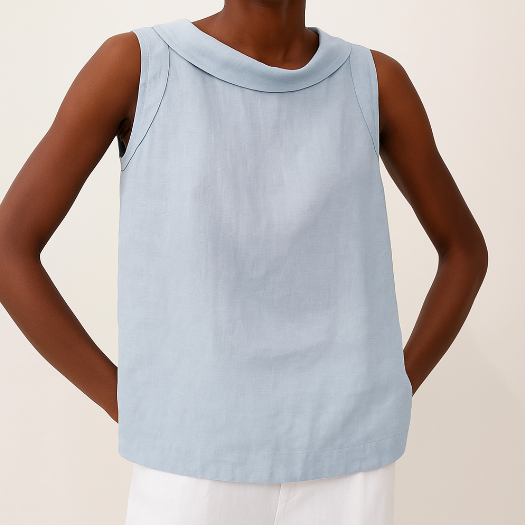Ärmelloses Top Damen | Stehkragen & Eleganter Schnitt