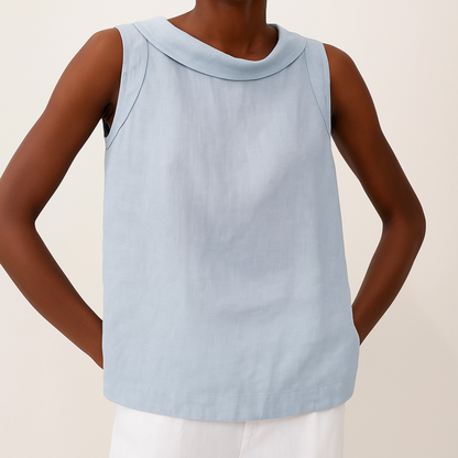 Ärmelloses Top Damen | Stehkragen & Eleganter Schnitt