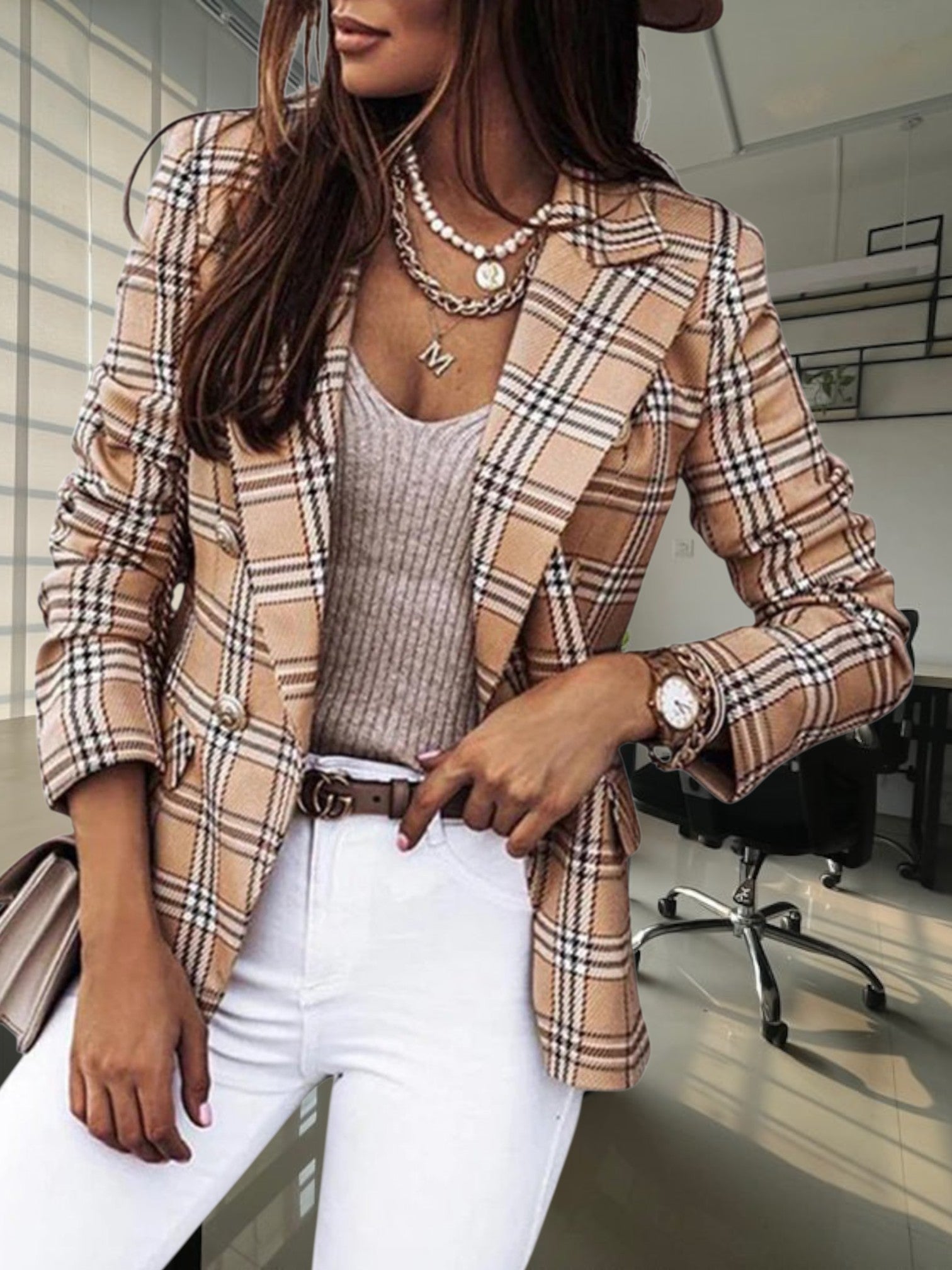 Maßgeschneiderter Blazer | Doppelter Knopfverschluss