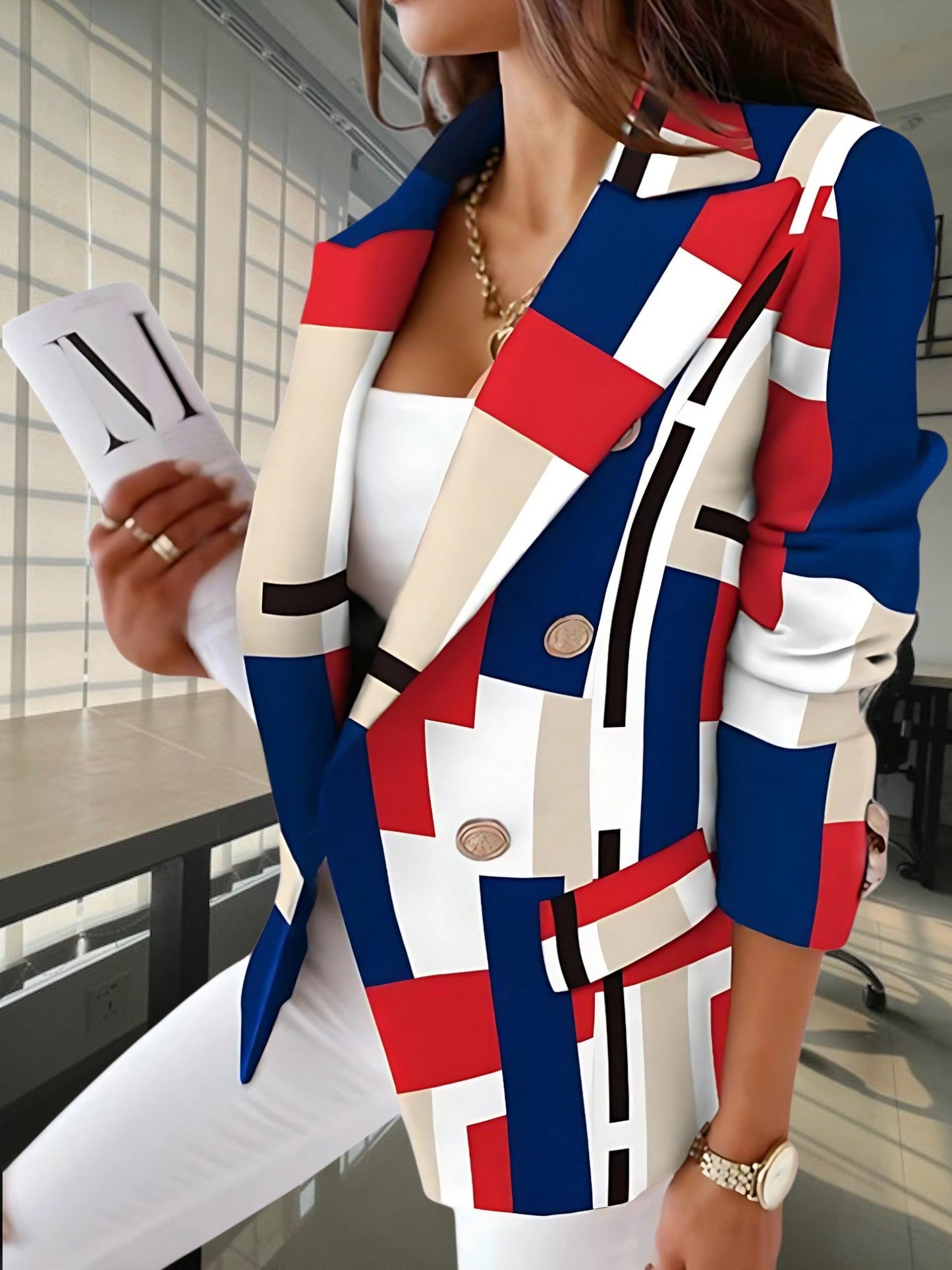 Maßgeschneiderter Blazer | Doppelter Knopfverschluss