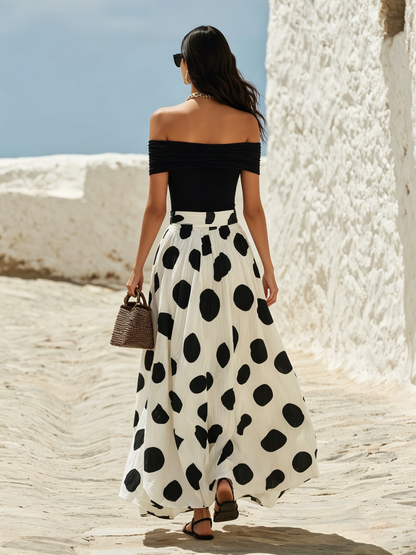 Maxi Kleid Damen | Off-Shoulder & Elegantes Sommerkleid