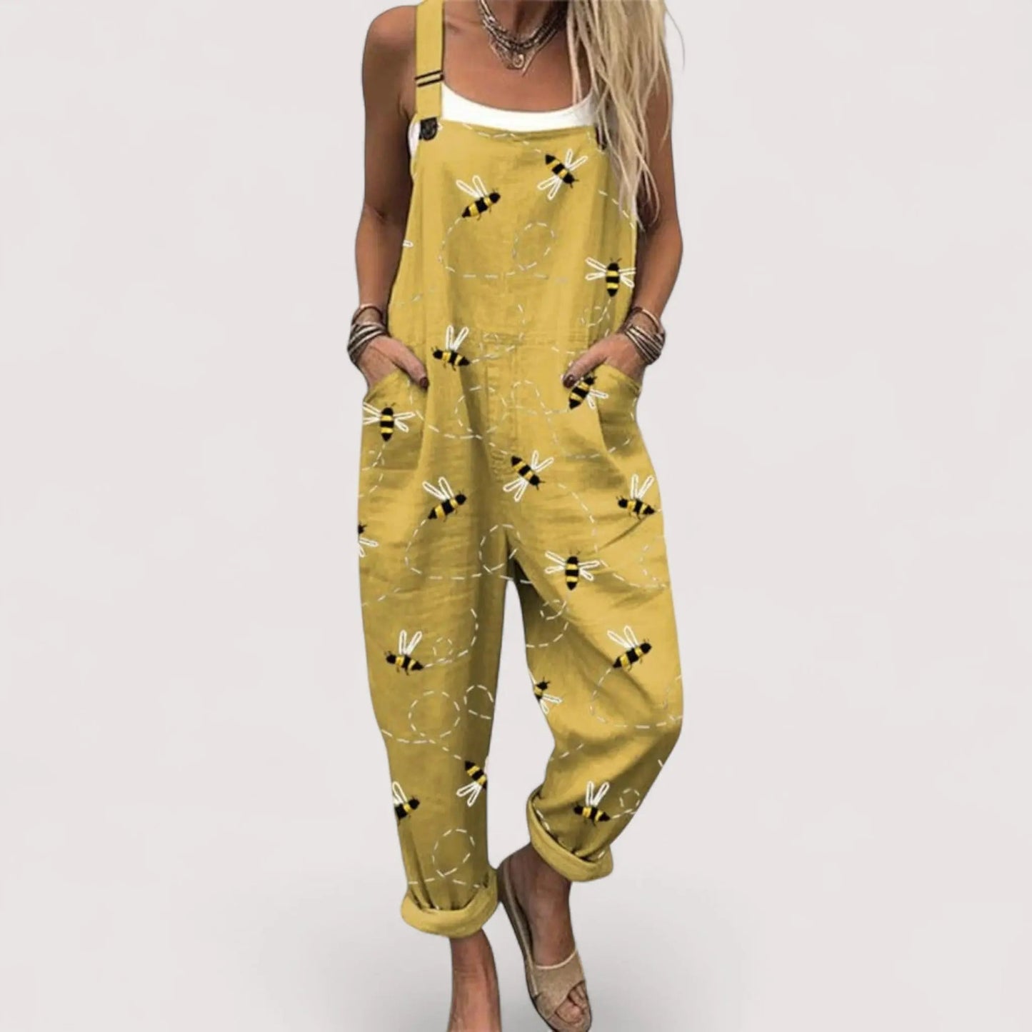 Overall Jumpsuit Damen | Floraler Print & Lässiger Schnitt