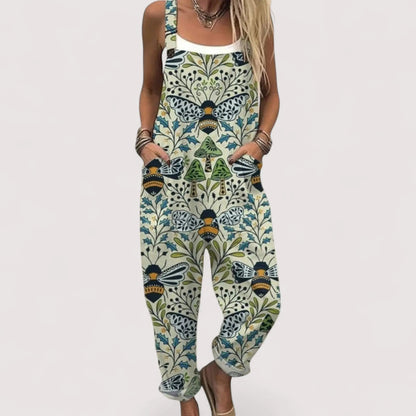 Overall Jumpsuit Damen | Floraler Print & Lässiger Schnitt