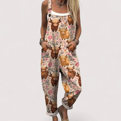 Overall Jumpsuit Damen | Floraler Print & Lässiger Schnitt
