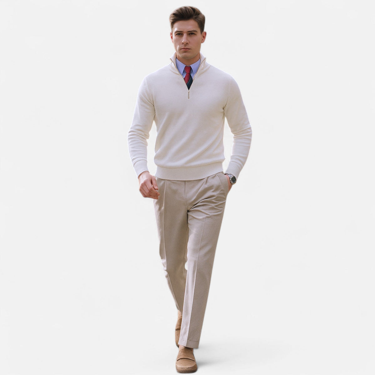 Half-Zip Pullover Herren | Stehkragen & Zeitlose Eleganz 6