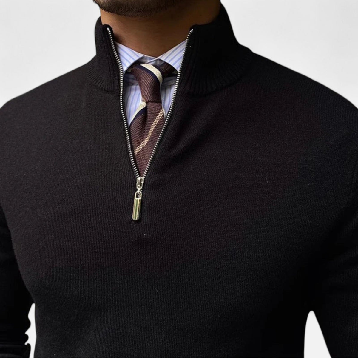 Half-Zip Pullover Herren | Stehkragen & Zeitlose Eleganz 7