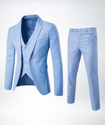 Herren Businessanzug 3-Teilig Sakko Weste Hose Formell 5