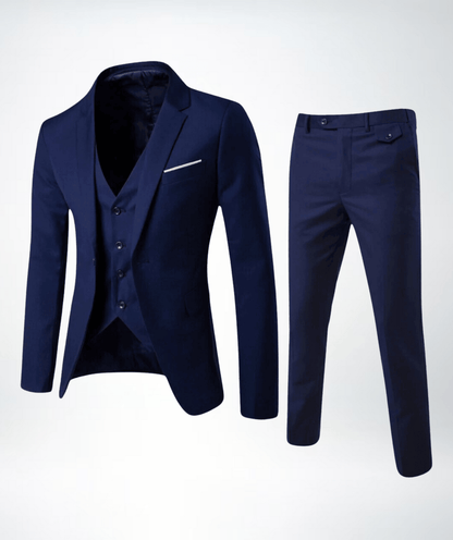Herren Businessanzug 3-Teilig Sakko Weste Hose Formell 1