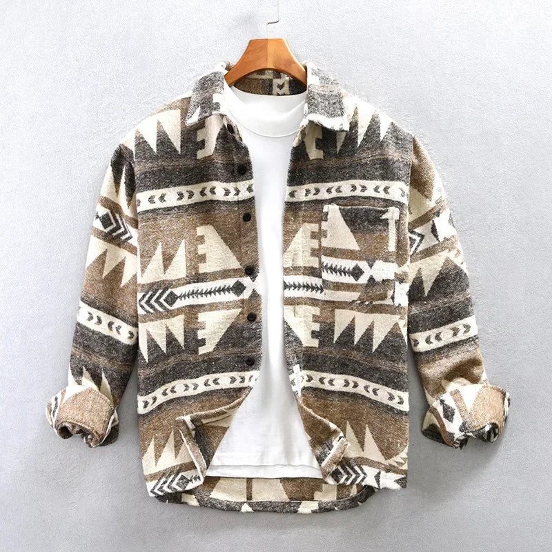Hemdjacke Damen | Aztekenmuster & Bequemer Tragekomfort 3