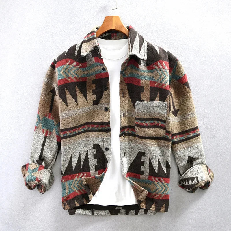 Hemdjacke Damen | Aztekenmuster & Bequemer Tragekomfort 2