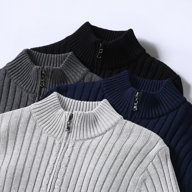 Merino Strickjacke mit Reißverschluss: Zeitloser Komfort & Stil 3
