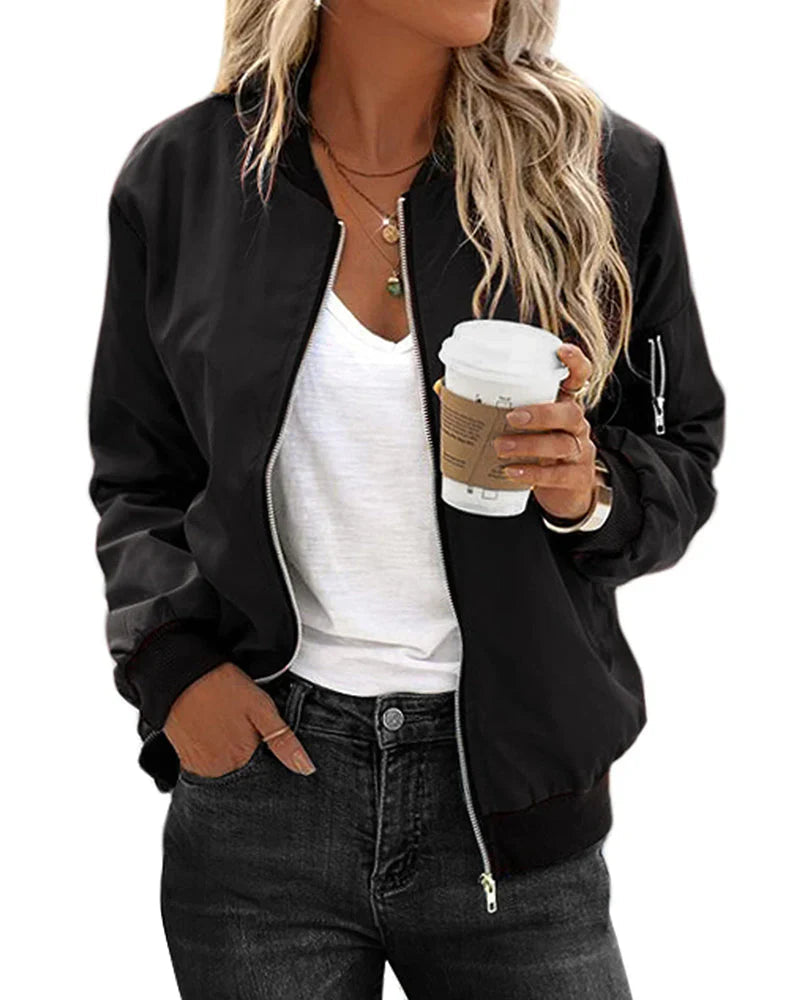 Mia – Damen Bomberjacke im Casual-Look 0
