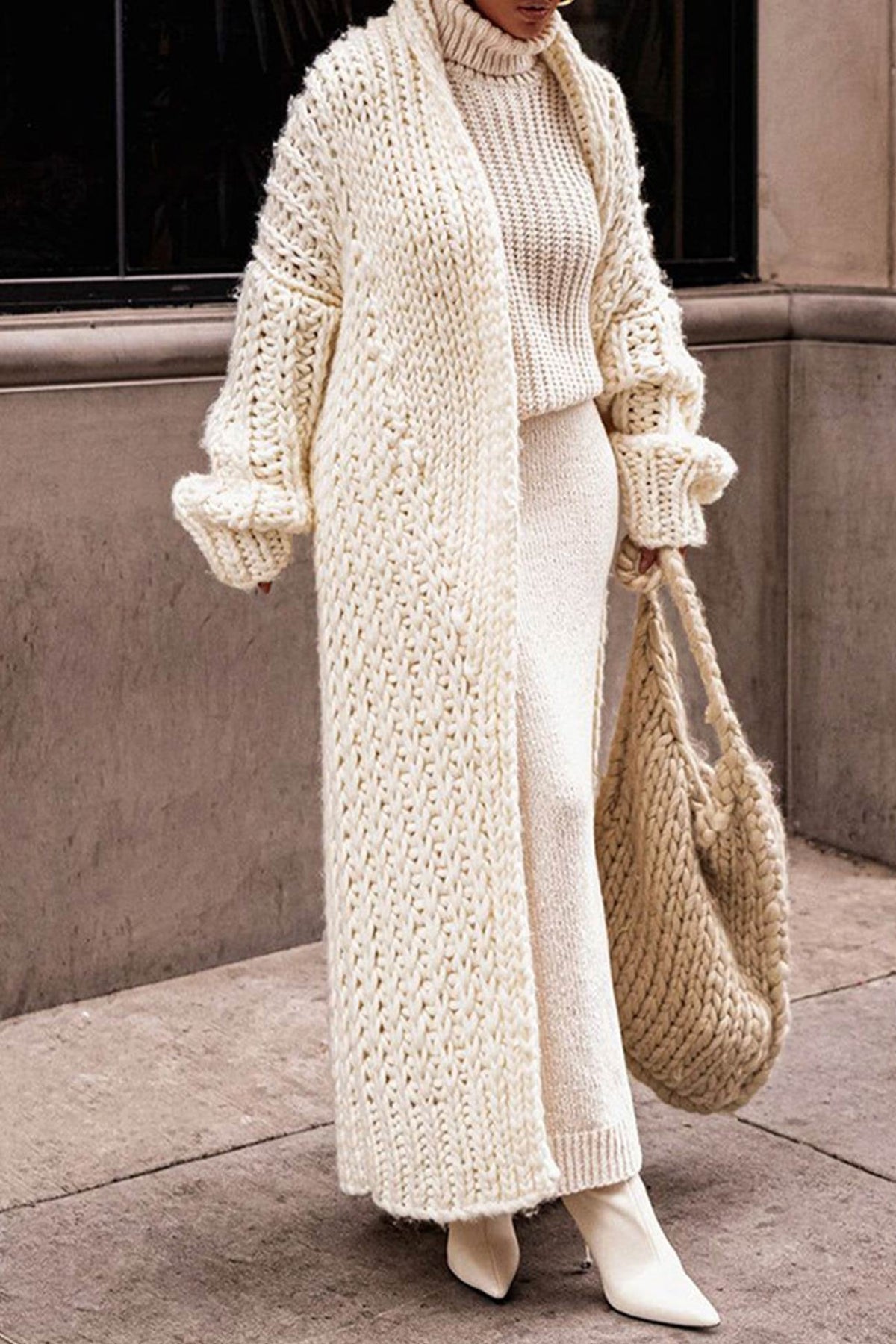 Mia | Ultimativ kuscheliger Oversize-Strickcardigan aus grobem Strick 0
